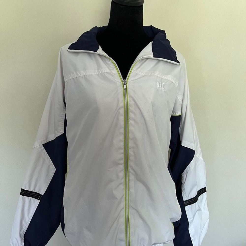 Wilson Navy and White Windbreaker